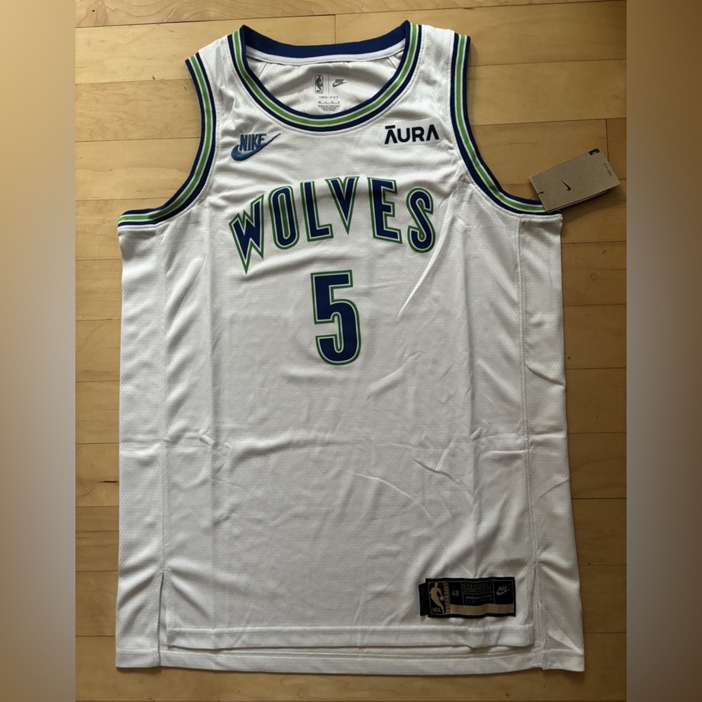 New mens Anthony Edwards #5 Minnesota Timberwolves Jersey - size large